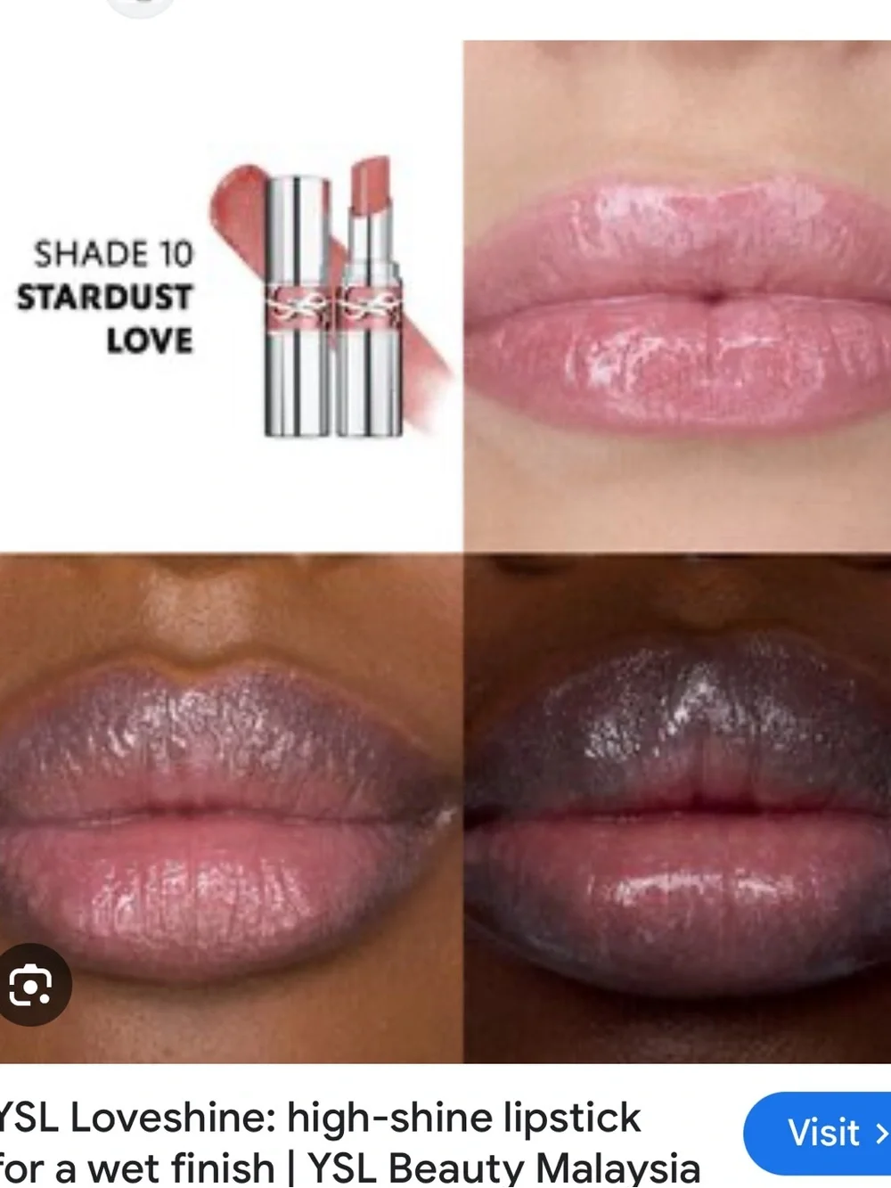 YSL Stardust Love 10 Loveshine high-shine caring LipStick